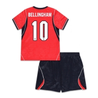 Camiseta Inglaterra Jude Bellingham #10 Segunda Equipación Replica Mundial 2026 para niños mangas cortas (+ Pantalones cortos)